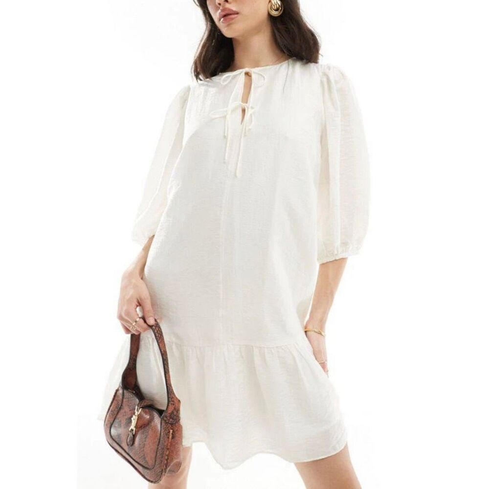 & Other Stories Bow Tie Dress | White in Small